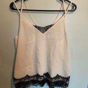 Going out lace tank top